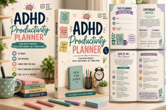 Download ADHD Productivity Planner - Productivity Collection