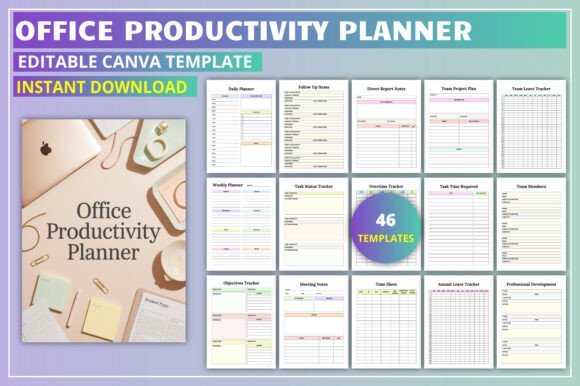 Download Editable Office Productivity Planner - Productivity Collection