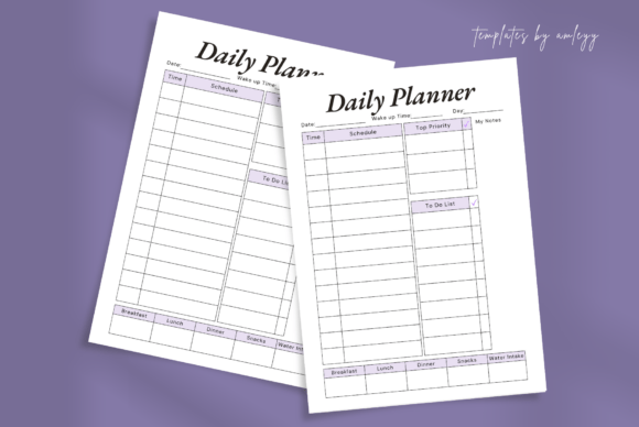 Download Productivity Daily Planner Template - Productivity Collection