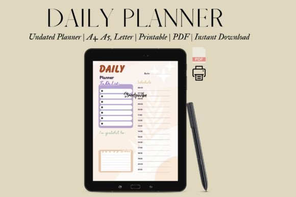 Download Boho Pastel Cute Digital Daily Planner - Digital daily planner Collection