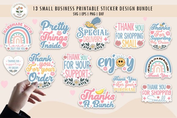 Download Small Business Printable Sticker Bundle - Business printable Collection