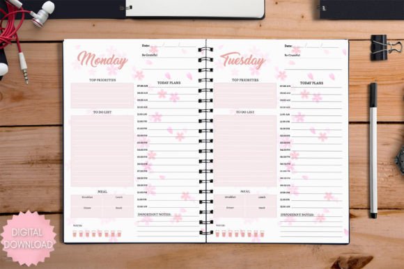Download Printable Productivity Day Planner PDF - Productivity Collection